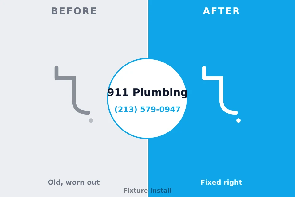 Before and after: plumbing repair McAlmont, AR